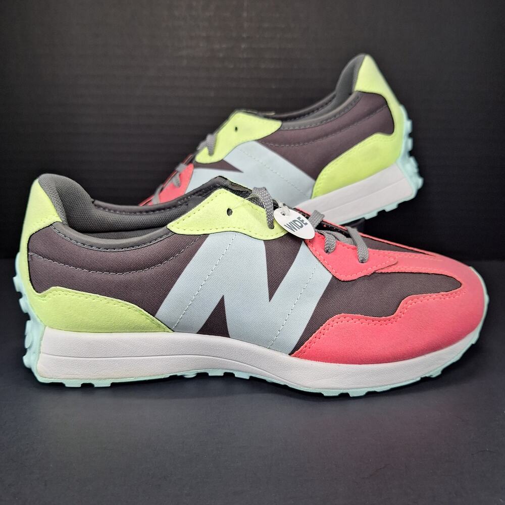 New Balance 327 Big Kid Womens 7W Marblehead Pink Zing GS327PW1 Shoes Sneakers
